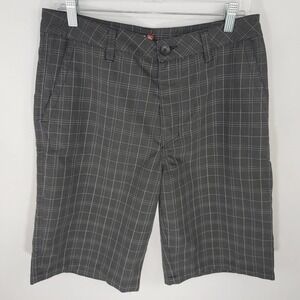 QUIKSILVER Men's Casual Plaid Shorts Size 31